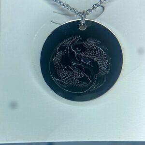 Yin Yang Koi Pendant Necklace